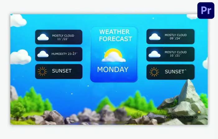 Climate Forecast 3D Design Slideshow